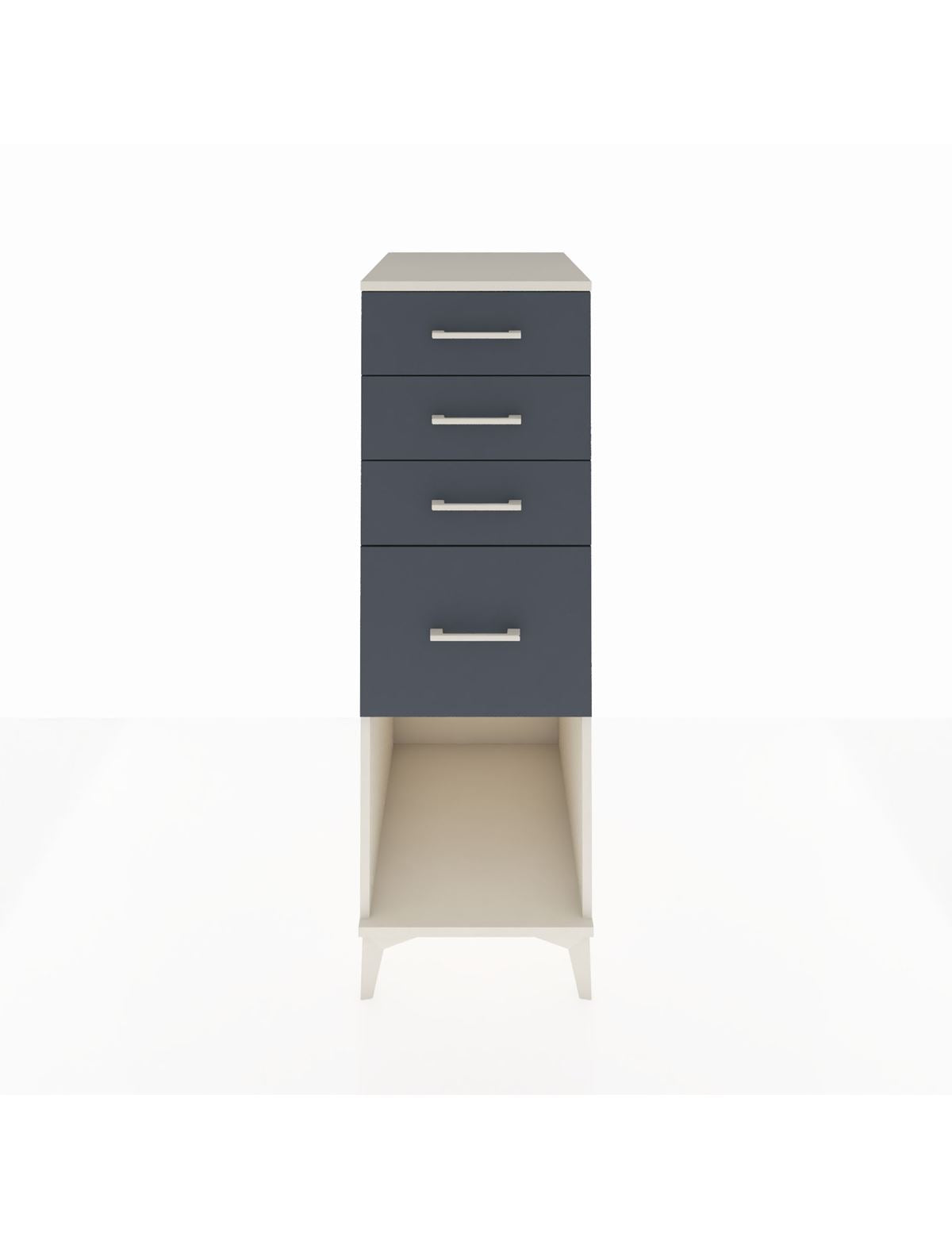 Kronos Dolap 4 Çekmeceli 44x59x134 Aytaşı-Antrasit