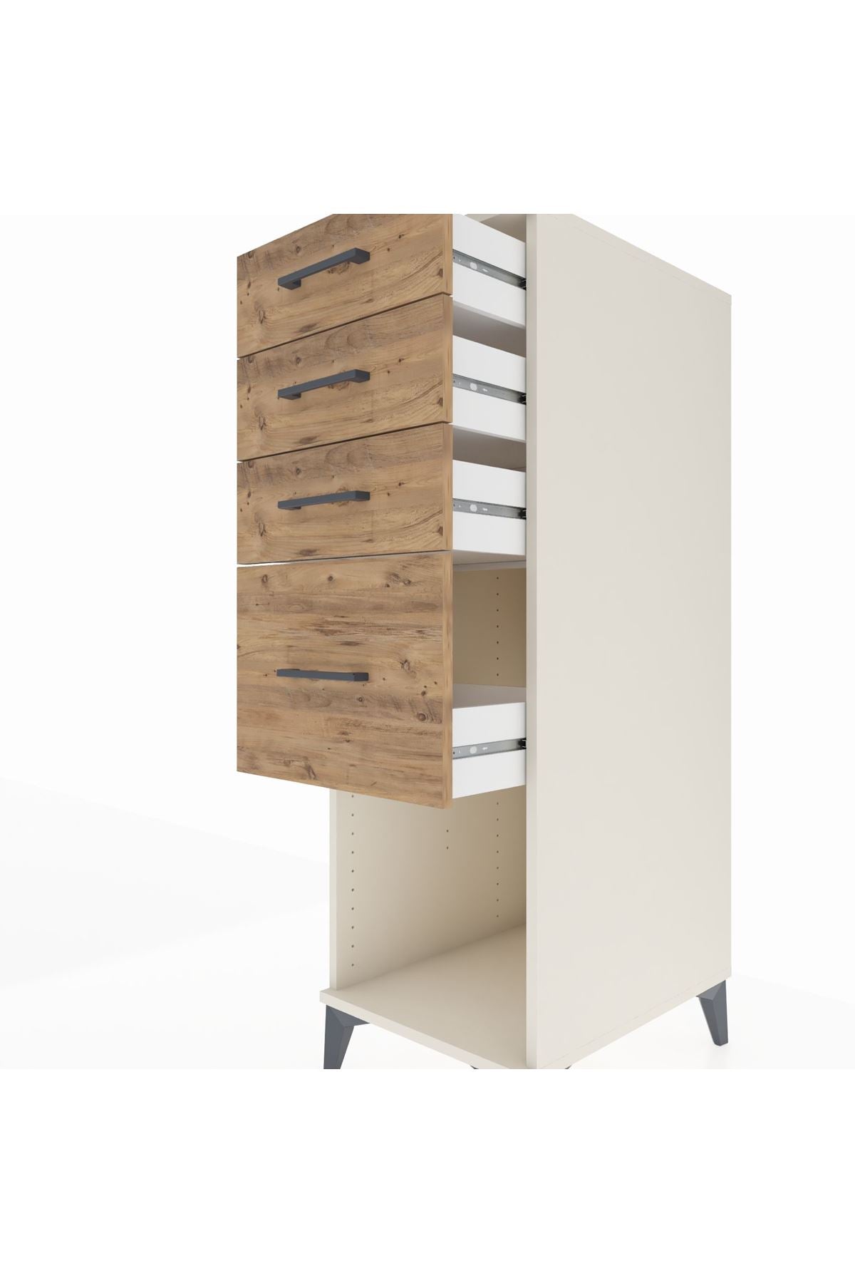 Kronos Dolap 4 Çekmeceli 44x59x134 Aytaşı-Çam