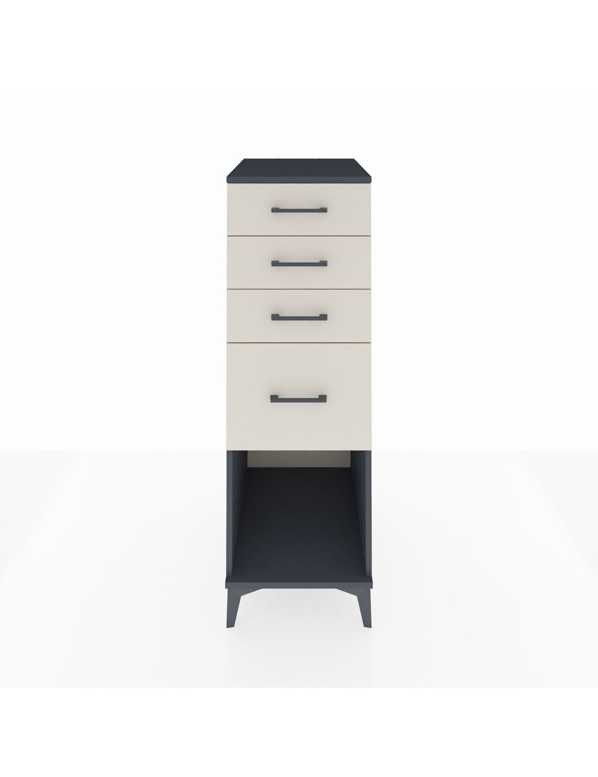 Kronos Dolap 4 Çekmeceli 44x59x134 Antrasit-Aytaşı