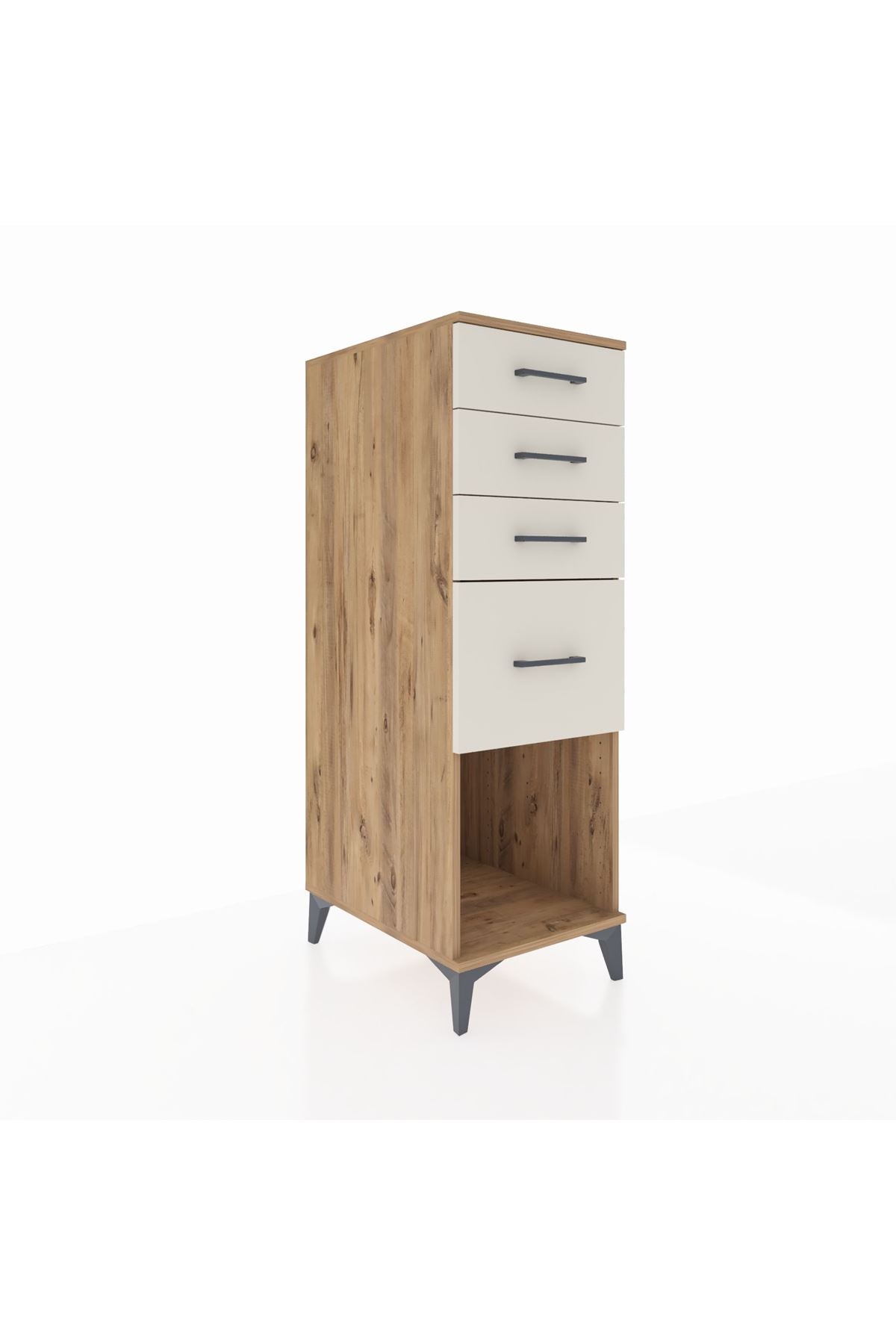 Kronos Dolap 4 Çekmeceli 44x59x134 Çam-Aytaşı