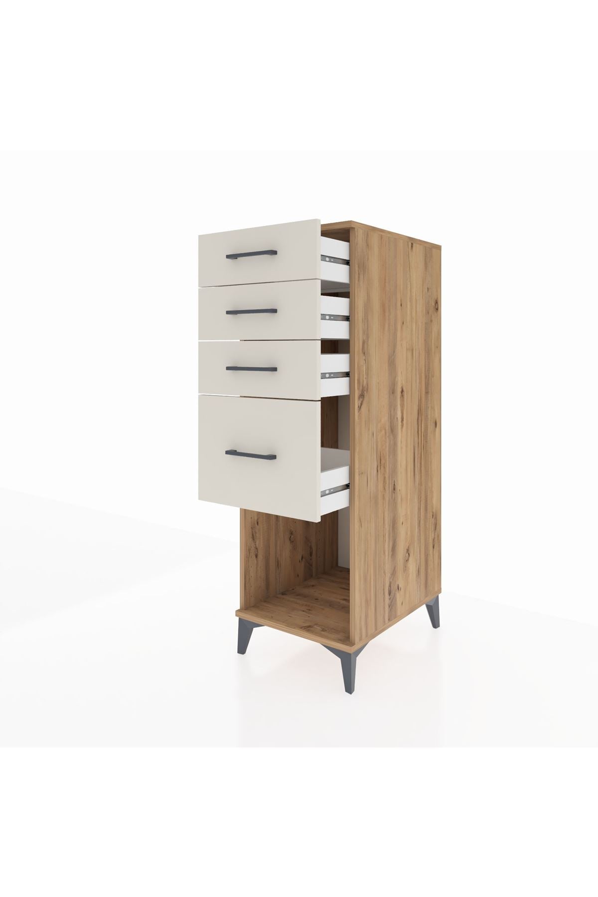 Kronos Dolap 4 Çekmeceli 44x59x134 Çam-Aytaşı