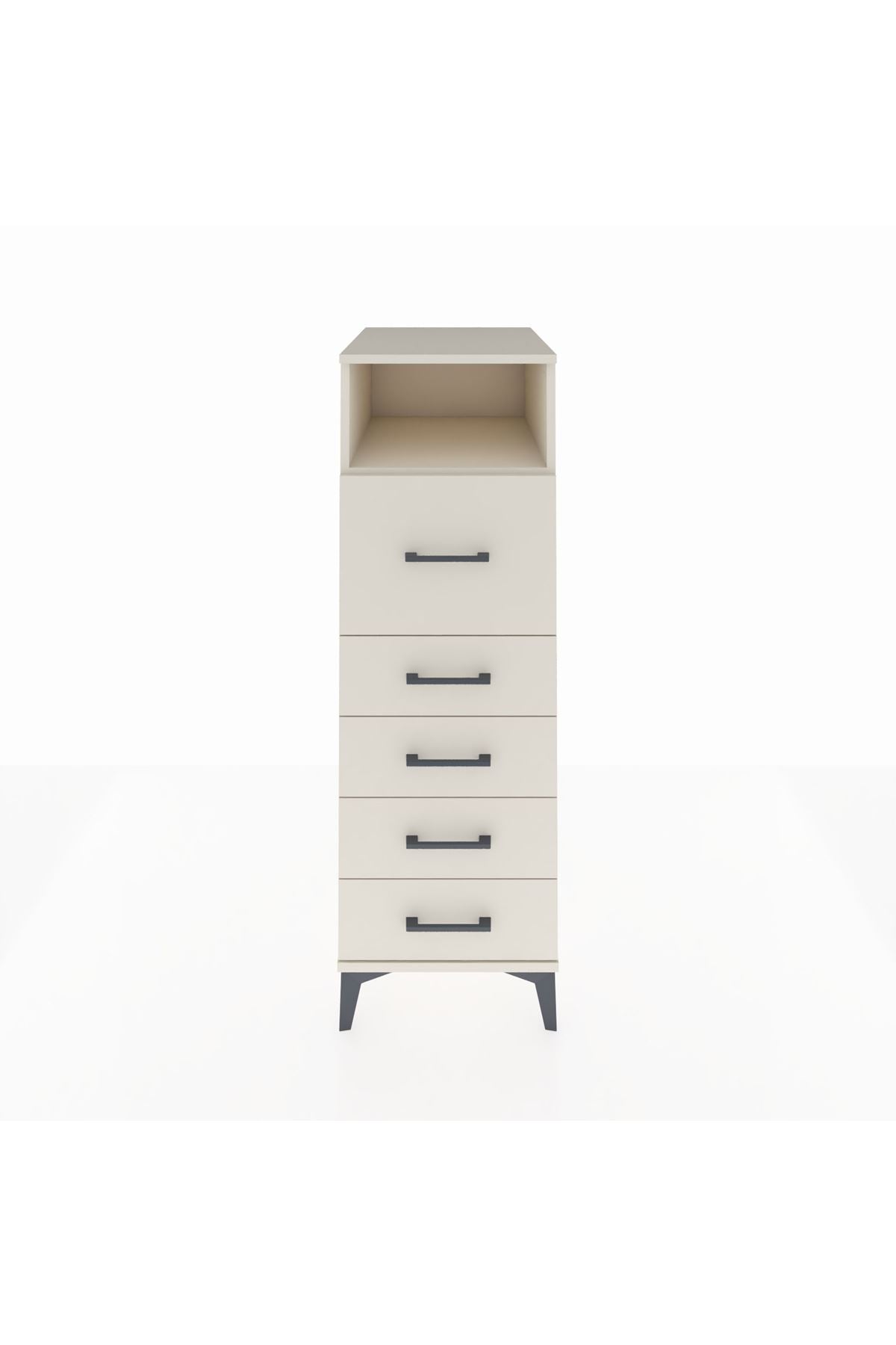 Kronos Dolap Tek Raflı 5 Çekmeceli 44x59x134 Aytaşı-Aytaşı