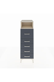 Kronos Dolap Tek Raflı 5 Çekmeceli 44x59x134 Aytaşı-Antrasit