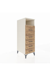 Kronos Dolap Tek Raflı 5 Çekmeceli 44x59x134 Aytaşı-Çam