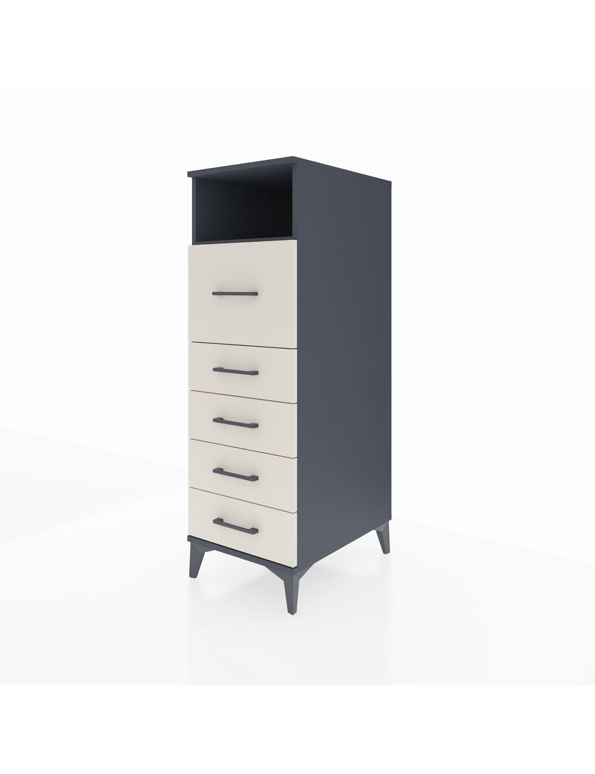 Kronos Dolap Tek Raflı 5 Çekmeceli 44x59x134 - S82M086V4C