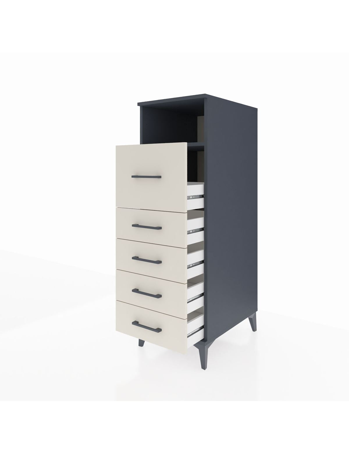 Kronos Dolap Tek Raflı 5 Çekmeceli 44x59x134 - S82M086V4C