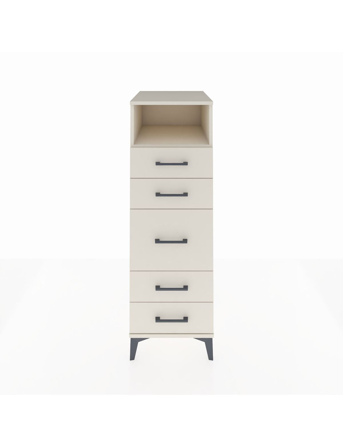 Kronos Dolap Tek Raflı 5 Çekmeceli 44x59x134 Aytaşı-Aytaşı