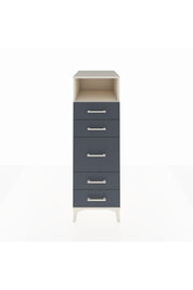 Kronos Dolap Tek Raflı 5 Çekmeceli 44x59x134 Aytaşı-Antrasit