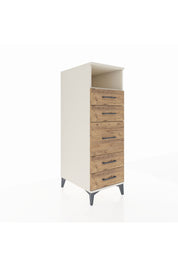 Kronos Dolap Tek Raflı 5 Çekmeceli 44x59x134 Aytaşı-Çam