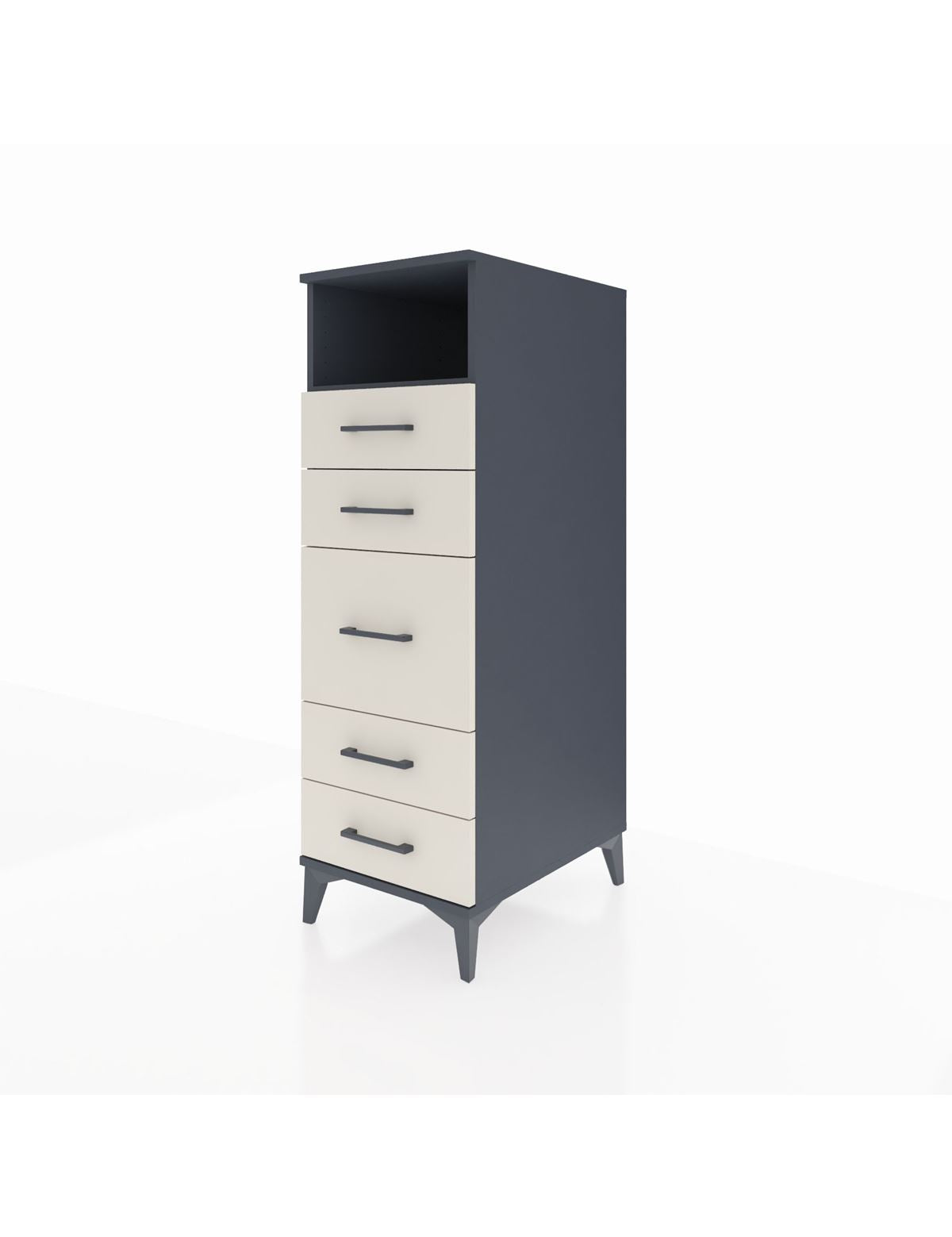 Kronos Dolap Tek Raflı 5 Çekmeceli 44x59x134 - S82M087V4C