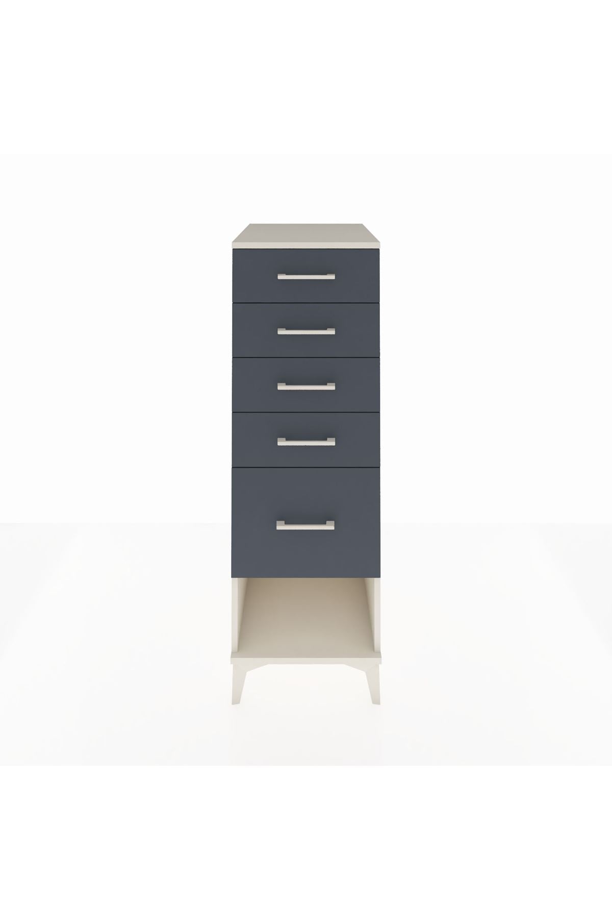 Kronos Dolap 5 Çekmeceli 44x59x134 Aytaşı-Antrasit