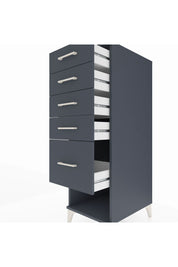 Kronos Dolap 5 Çekmeceli 44x59x134 Antrasit-Antrasit