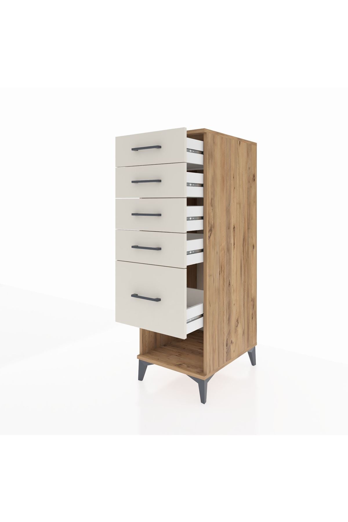 Kronos Dolap 5 Çekmeceli 44x59x134 Çam-Aytaşı