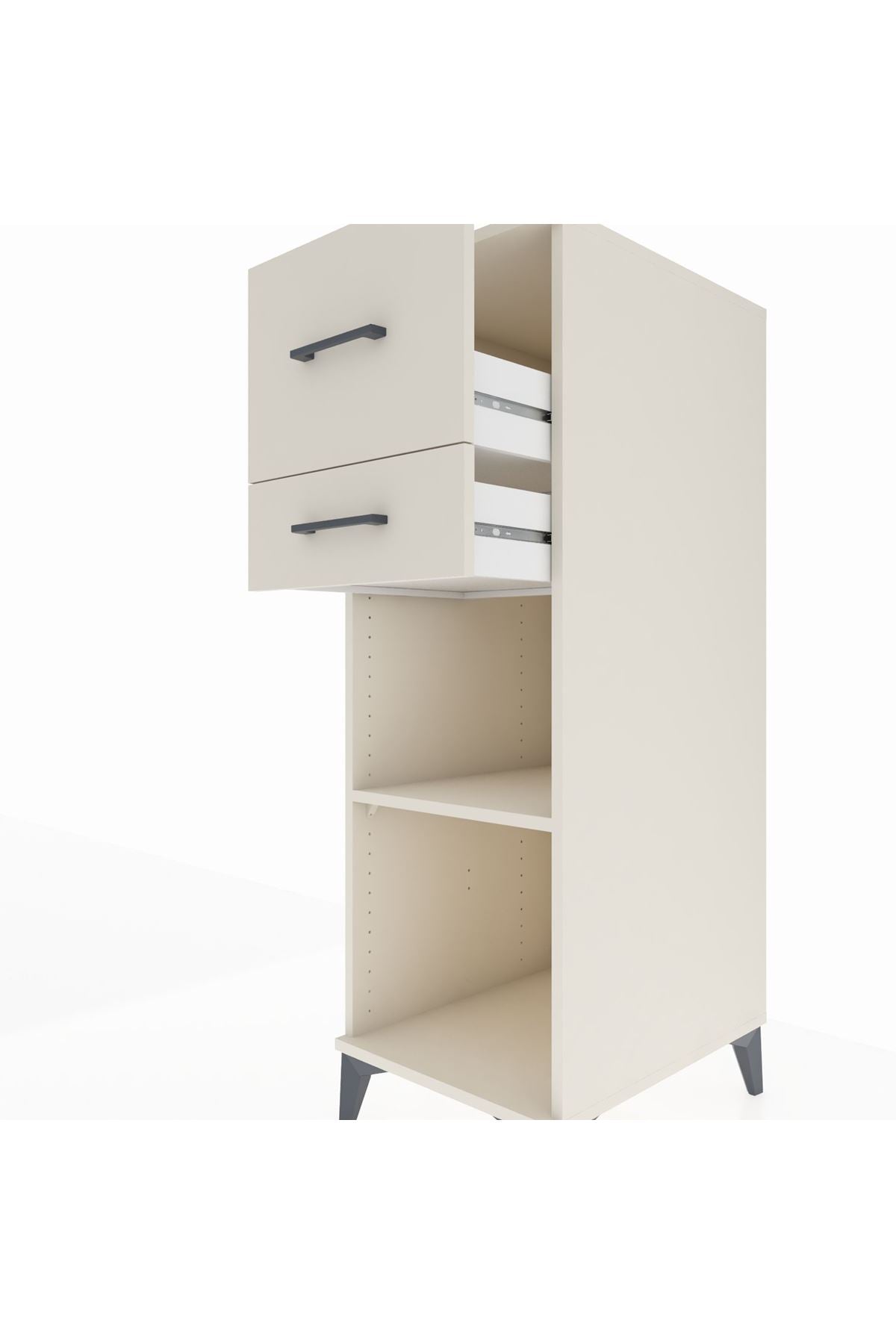 Kronos Dolap Tek Raflı 2 Çekmeceli 44x59x134 Aytaşı-Aytaşı