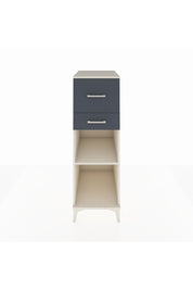 Kronos Dolap Tek Raflı 2 Çekmeceli 44x59x134 Aytaşı-Antrasit