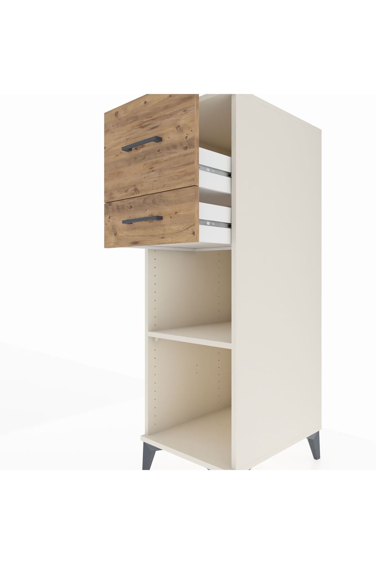 Kronos Dolap Tek Raflı 2 Çekmeceli 44x59x134 Aytaşı-Çam
