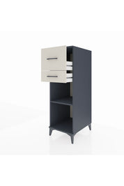 Kronos Dolap Tek Raflı 2 Çekmeceli 44x59x134 Antrasit-Aytaşı