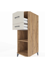Kronos Dolap Tek Raflı 2 Çekmeceli 44x59x134 Çam-Aytaşı