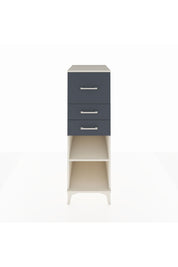 Kronos Dolap Tek Raflı 3 Çekmeceli 44x59x134 Aytaşı-Antrasit