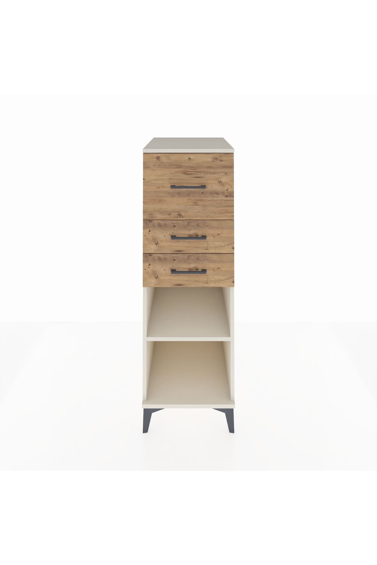 Kronos Dolap Tek Raflı 3 Çekmeceli 44x59x134 Aytaşı-Çam