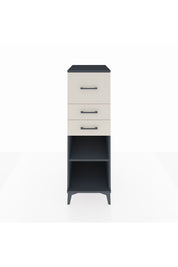 Kronos Dolap Tek Raflı 3 Çekmeceli 44x59x134 Antrasit-Aytaşı