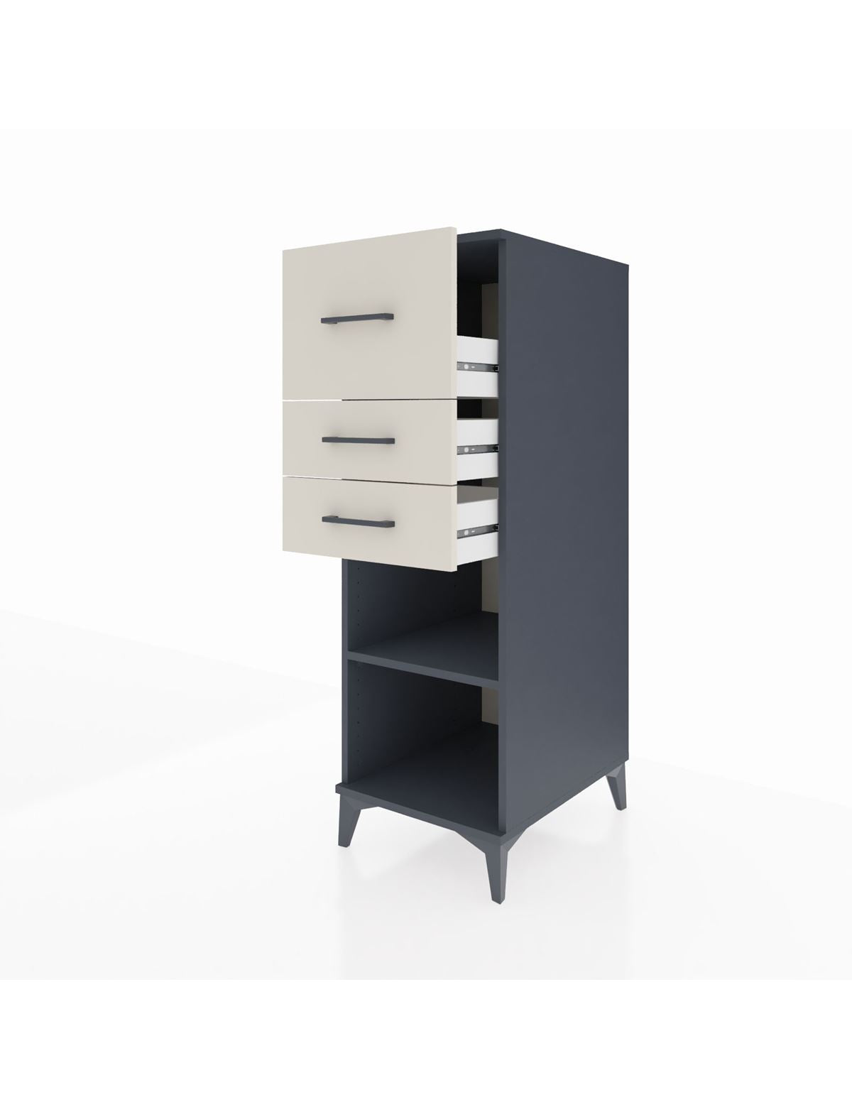 Kronos Dolap Tek Raflı 3 Çekmeceli 44x59x134 - S82M090V4C