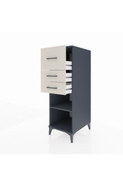 Kronos Dolap Tek Raflı 3 Çekmeceli 44x59x134 Antrasit-Aytaşı