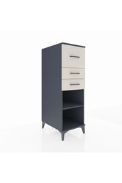 Kronos Dolap Tek Raflı 3 Çekmeceli 44x59x134 Antrasit-Aytaşı