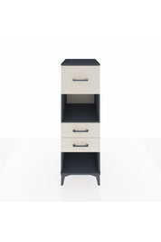 Kronos Dolap Tek Raflı 3 Çekmeceli 44x59x134 Antrasit-Aytaşı