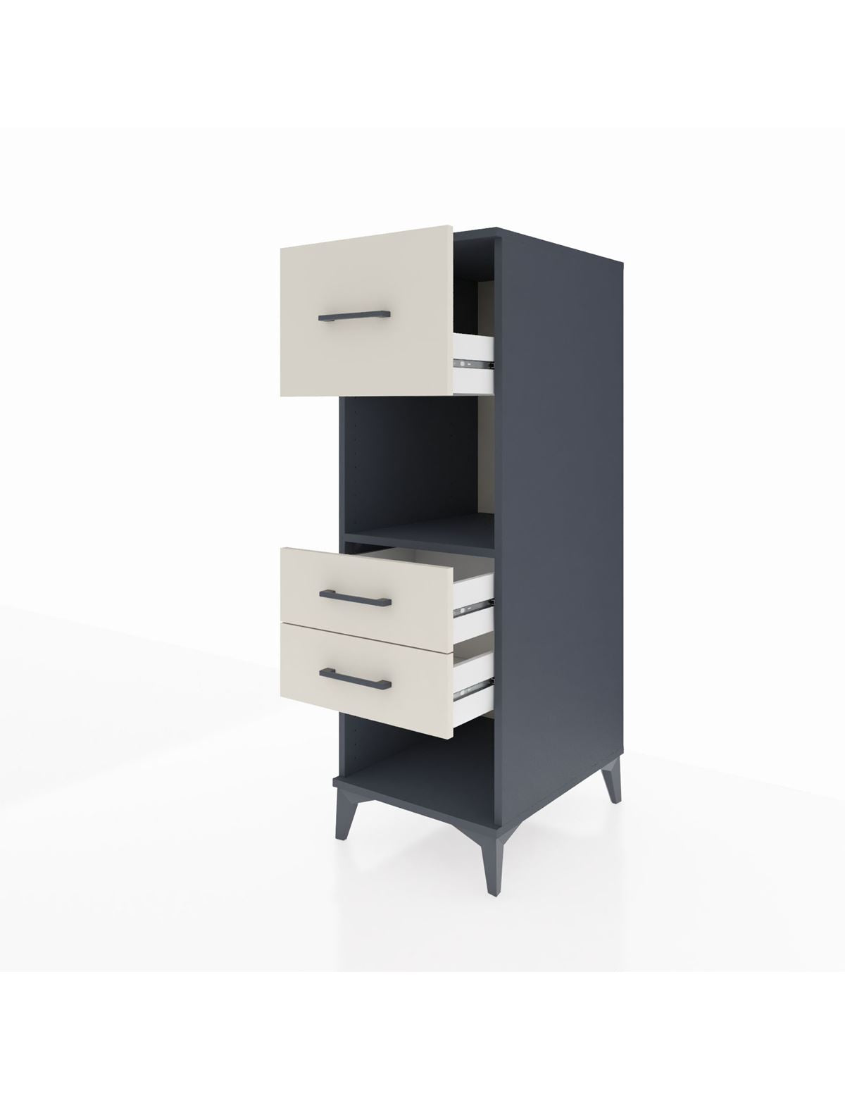 Kronos Dolap Tek Raflı 3 Çekmeceli 44x59x134 - S82M091V4C