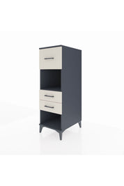 Kronos Dolap Tek Raflı 3 Çekmeceli 44x59x134 Antrasit-Aytaşı