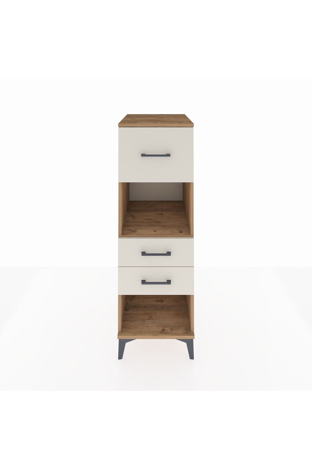 Kronos Dolap Tek Raflı 3 Çekmeceli 44x59x134 Çam-Aytaşı