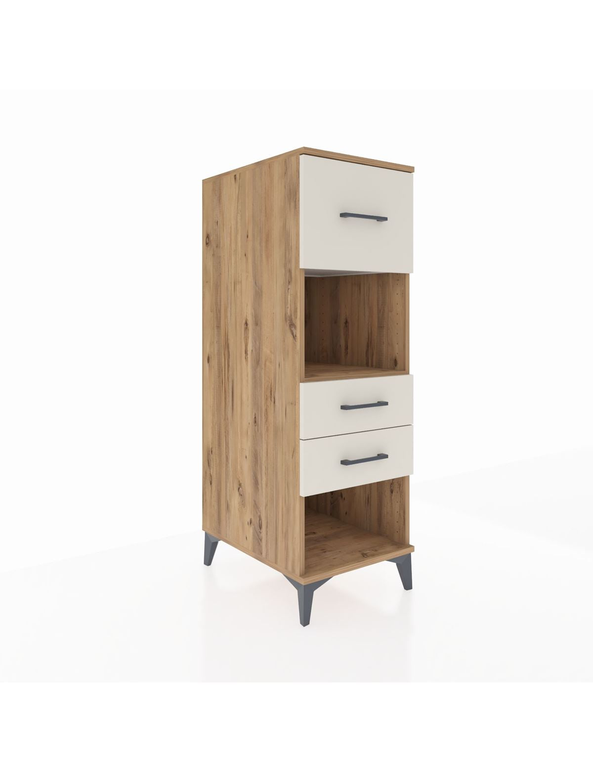 Kronos Dolap Tek Raflı 3 Çekmeceli 44x59x134 Çam-Aytaşı