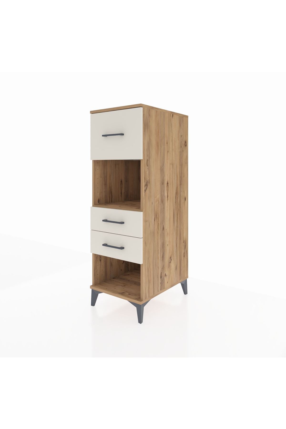 Kronos Dolap Tek Raflı 3 Çekmeceli 44x59x134 Çam-Aytaşı