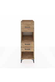 Kronos Dolap Tek Raflı 3 Çekmeceli 44x59x134 Çam-Çam