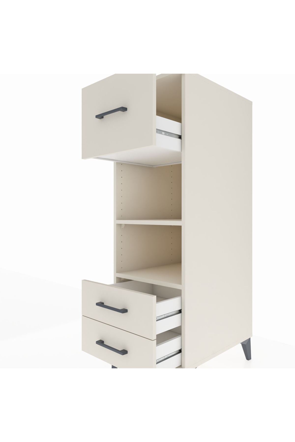 Kronos Dolap 2 Raflı 3 Çekmeceli 44x59x134 Aytaşı-Aytaşı