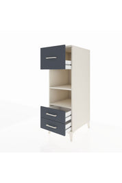 Kronos Dolap 2 Raflı 3 Çekmeceli 44x59x134 Aytaşı-Antrasit