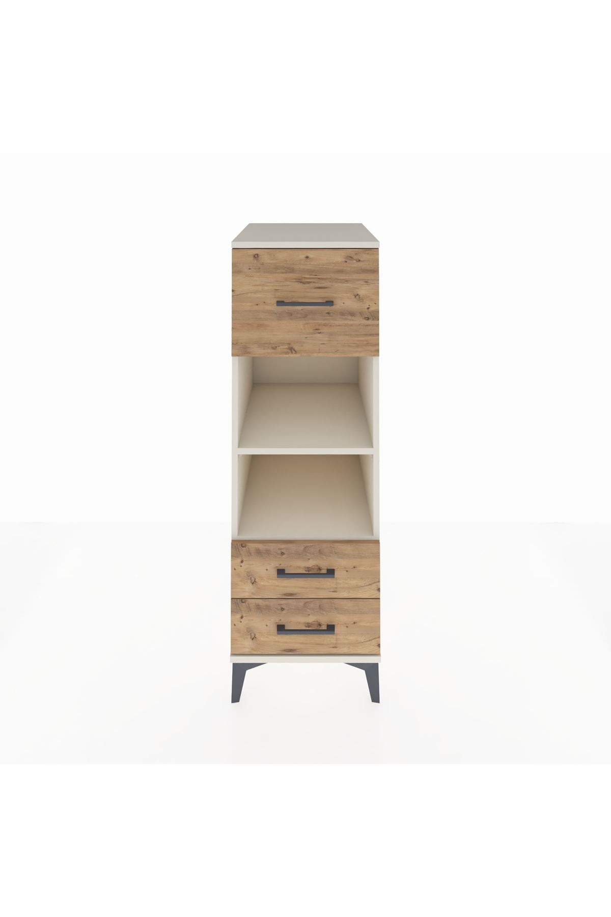 Kronos Dolap 2 Raflı 3 Çekmeceli 44x59x134 Aytaşı-Çam