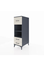 Kronos Dolap 2 Raflı 3 Çekmeceli 44x59x134 Antrasit-Aytaşı