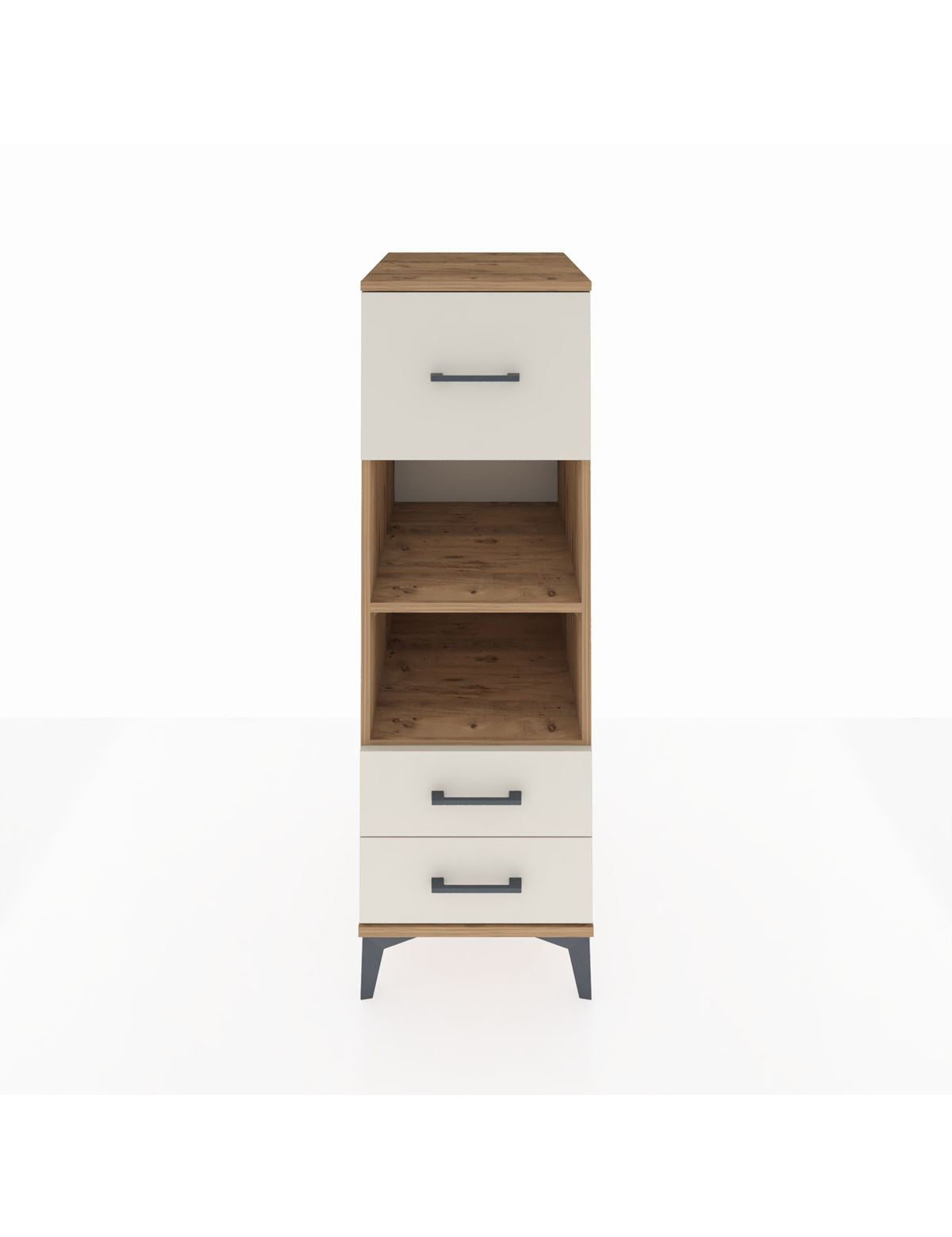 Kronos Dolap 2 Raflı 3 Çekmeceli 44x59x134 Çam-Aytaşı