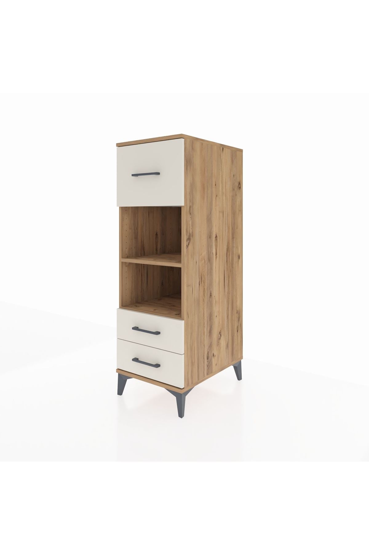 Kronos Dolap 2 Raflı 3 Çekmeceli 44x59x134 Çam-Aytaşı