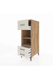 Kronos Dolap 2 Raflı 3 Çekmeceli 44x59x134 Çam-Aytaşı