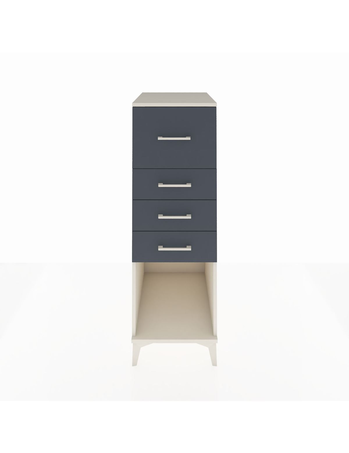 Kronos Dolap 4 Çekmeceli 44x59x134 Aytaşı-Antrasit