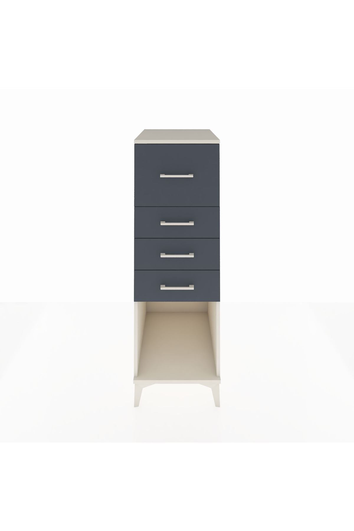 Kronos Dolap 4 Çekmeceli 44x59x134 Aytaşı-Antrasit