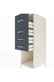 Kronos Dolap 4 Çekmeceli 44x59x134 Aytaşı-Antrasit