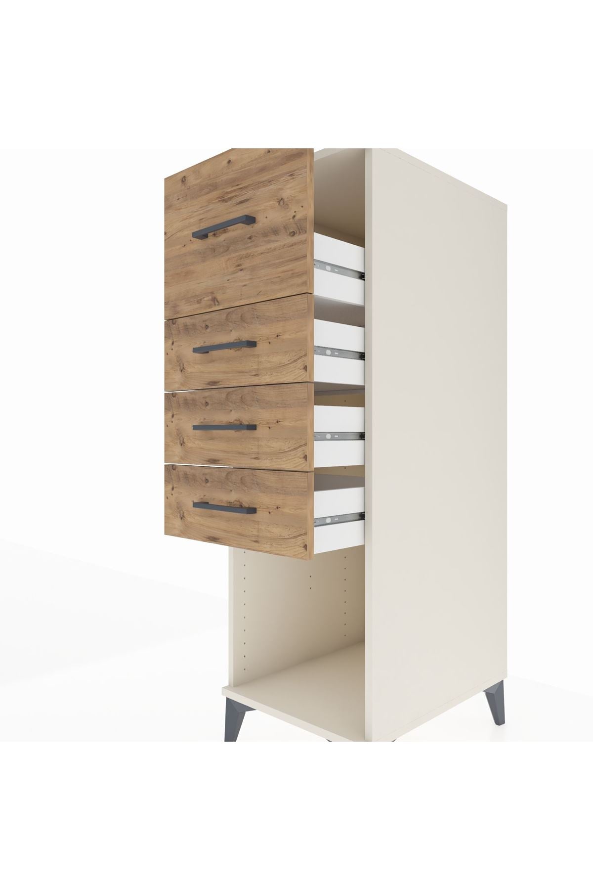Kronos Dolap 4 Çekmeceli 44x59x134 Aytaşı-Çam