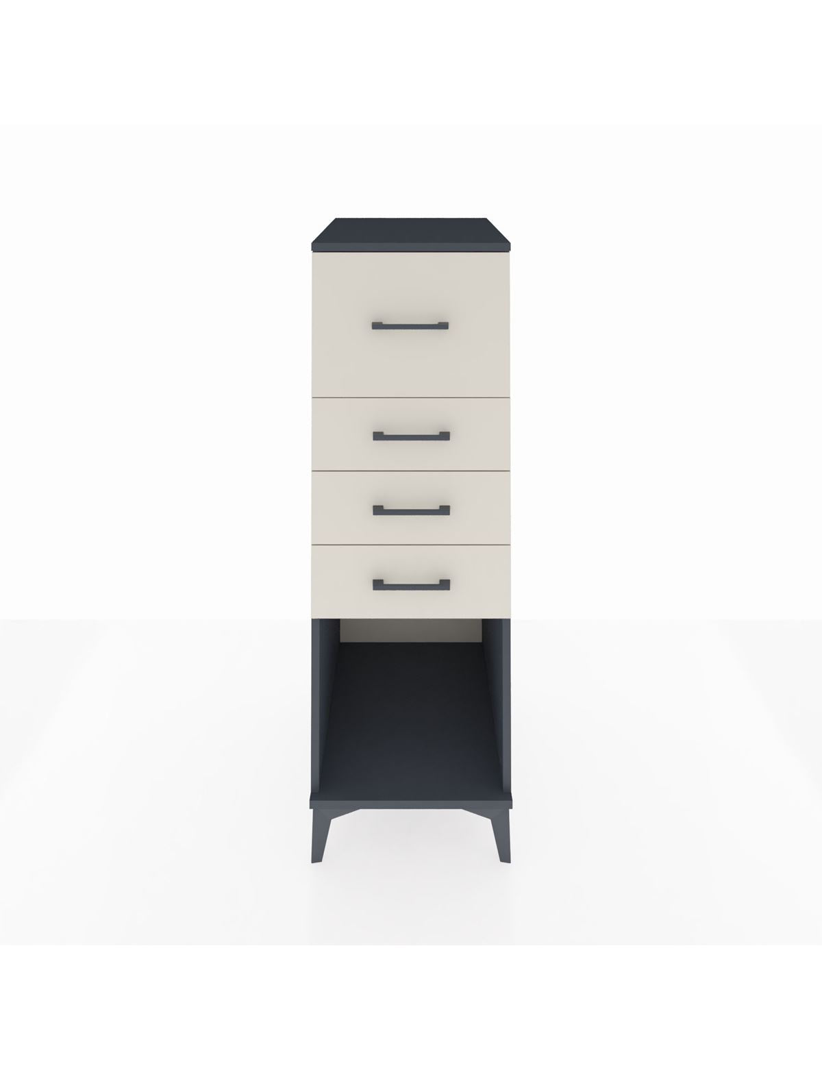 Kronos Dolap 4 Çekmeceli 44x59x134 Antrasit-Aytaşı