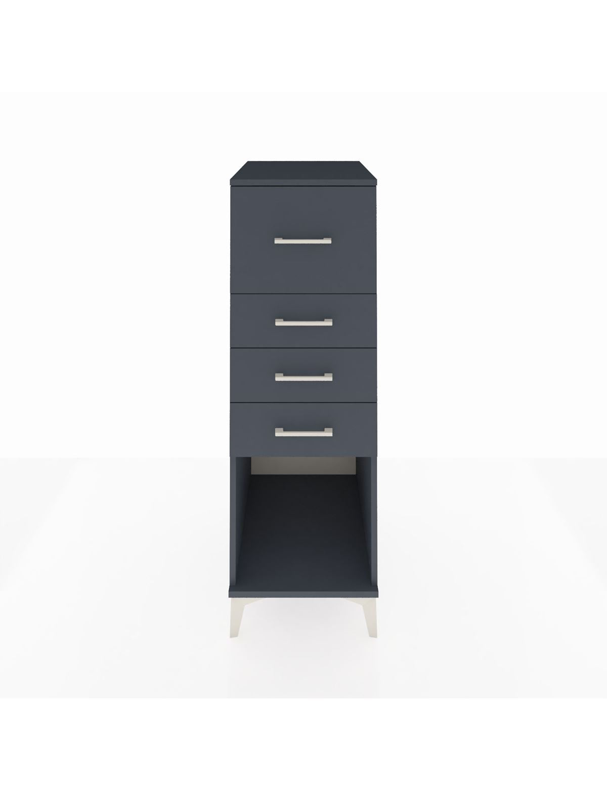 Kronos Dolap 4 Çekmeceli 44x59x134 Antrasit-Antrasit