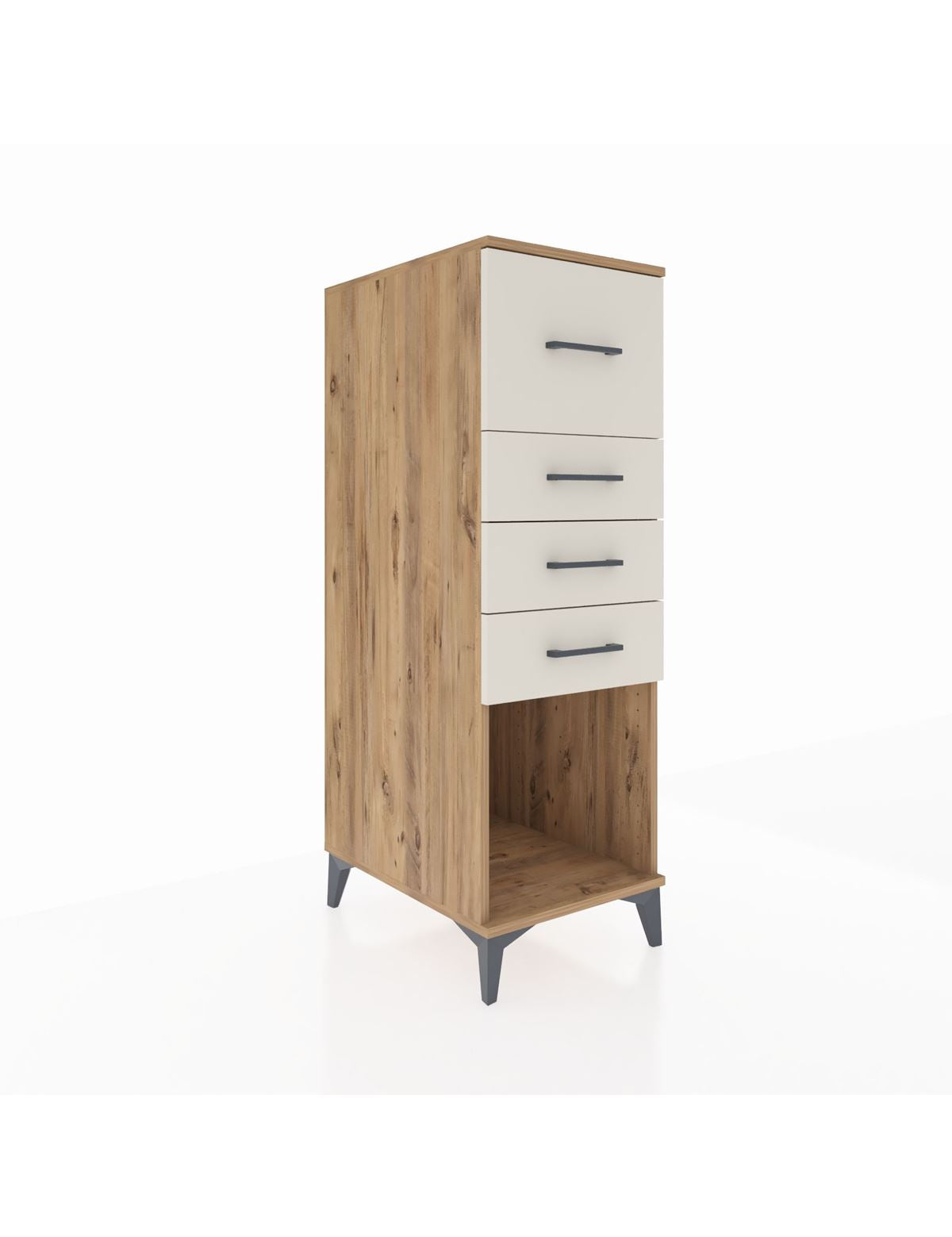 Kronos Dolap 4 Çekmeceli 44x59x134 Çam-Aytaşı