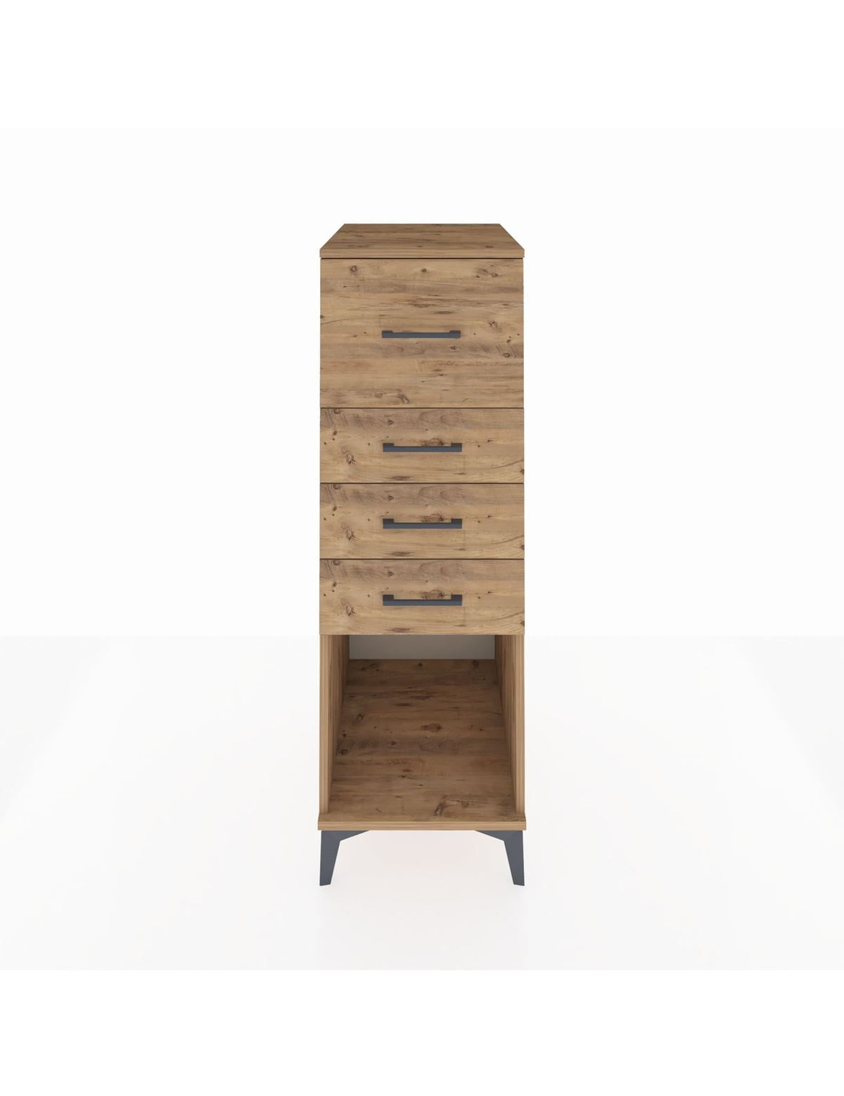 Kronos Dolap 4 Çekmeceli 44x59x134 Çam-Çam